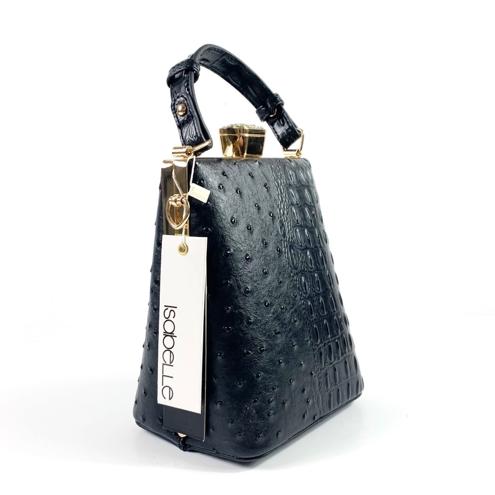 NEW Isabelle Crossbody Vegan Jewel-Top Bag